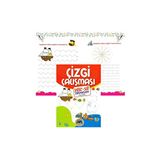 Yaz-Sil Çizgi Çalışması Bitmeyen Yazı Defteri+Tahta Kalm: Yaz-Sil Bitmeyen Yazı Defteri