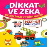 Yaz-Sil Dikkat ve Zeka Bitmeyen Yazı Defteri+Tahta Kalem 590375