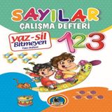 Yaz-Sil Sayılar Bitmeyen Yazı Defteri+Tahta Kalemi 590378