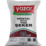 Yazar 25 kg Kristal Toz Şeker