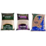 Yazar 5 kg Gönen Baldo Pirinç + 5 kg Kuru Fasulye + 5 kg Koçbaşı Nohut