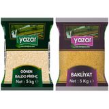 Yazar 5 kg Gönen Baldo Pirinç + 5 kg Pilavlık Bulgur