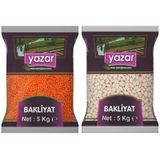 Yazar 5 Kg Kırmızı Mercimek + 5 Kg Çumra Fasulye