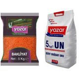 Yazar 5 Kg Kırmızı Mercimek + 5 Kg Un
