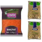 Yazar 5 Kg Kırmızı Mercimek + 5 Kg Yeşil Mercimek