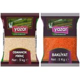 Yazar 5 kg Osmancık Pirinç + 5 kg Kırmızı Mercimek