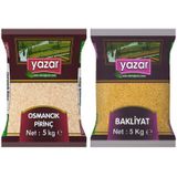 Yazar 5 kg Osmancık Pirinç ve 5 kg Pilavlık Bulgur