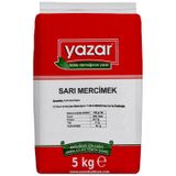 Yazar 5 Kg Sarı Mercimek