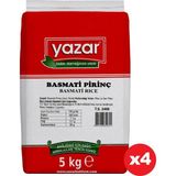 Yazar Basmati Pirinç 5 Kg x 4 Paket - 20 kg