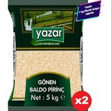 Yazar Gönen Baldo Pirinç Yerli 5 Kg x 2 Paket - 10 kg
