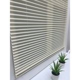 Yazar Home Açık Krem (Ekru) Katlanır Cam Balkon Perdesi-Ofis Perdesi-Ev Perdesi-Salon Perdesi-Plise Perde - 100 x 140 cm