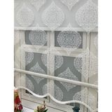 Yazar Home Çift Mekanizmalı Boncuklu Tül Stor Perde - 3553 - 220 x 260 cm - Beyaz