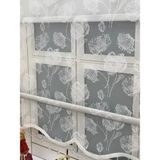 Yazar Home Çift Mekanizmalı Boncuklu Tül Stor Perde - 3554 - 220 x 260 cm - Beyaz