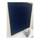 YAZAR HOME Lacivert Plise Katlanır Cam Balkon Perdesi - Ofis Perdesi - Ev Perdesi - Salon Perdesi - Plise Perde