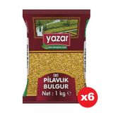 Yazar İri Taneli Pilavlık Bulgur 1 Kg x 6 Adet