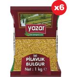 Yazar Iri Taneli Pilavlık Bulgur 1 kg x 6 'lı
