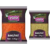 Yazar Kırmızı Mercimek 5 kg + Yeşil Mercimek 2 kg - 7 kg
