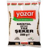 Yazar Kristal Toz Şeker 2,5 kg x 3 Paket - 7,5 kg
