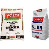 Yazar Kristal Toz Şeker 5 Kg + Pastalık Böreklik Un 5 Kg