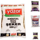 Yazar Kuru Gıda Seti 5 kg Fasulye 5 kg Pilavlık Pirinç 5 kg Toz Şeker 5 kg