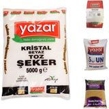 Yazar Kuru Gıda Seti 5 kg Yulaf Unu + 5 kg Pilavlık Bulgur + 5 kg Çok Amaçlı Un + 5 kg Toz Şeker