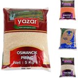 Yazar Kuru Gıda Seti 5kg Osmancık Pirinç 5kg Kırmızı Mercimek 5kg Nohut 5kg Fasulye - 20 kg