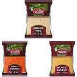 Yazar Kuru Gıda Seti 5Kg Osmancik Pirinç+2Kg Pilavlık Bulgur+2Kg Kırmızı Mercimek=9Kg Topl
