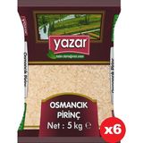 Yazar Osmancık Pirinç 5 Kg x 6 Paket - 30 kg