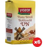 Yazar Pastalık Böreklik Baklavalık Çok Amaçlı Un 1 kg x 6 Paket - 6 kg