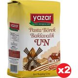Yazar Pastalık Böreklik Baklavalık Çok Amaçlı Un 2 kg x 2 Paket - 4 kg