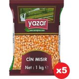 Yazar Patlatmalık Cin Mısır 1 Kg x 5 Paket - 5 kg
