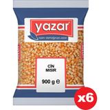 Yazar Patlatmalık Cin Mısır 900 gr x 6 Paket - 5,4 kg