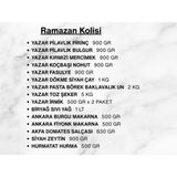 Yazar Ramazan Paket (6) (Kolisi) 16 Parça 17,730 Kg - 16,5 kg