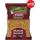 Yazar Şehriyeli Pilavlık Bulgur 1 kg x 12 'lı