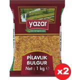 Yazar Şehriyeli Pilavlık Bulgur 1 Kg x 2 Paket