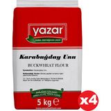 Yazar Taş Değirmende Öğütülmüş Karabuğday Unu 5 kg x 4 Paket - 20 kg