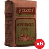 Yazar Taş Değirmende Öğütülmüş Tam Buğday Kepekli Un 1 kg x 6 Paket - 6 kg