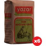 Yazar Taş Değirmende Öğütülmüş Tam Buğday Unu 1 kg x 6 Paket - 6 kg
