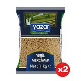 Yazar Yeşil Mercimek 1 Kg X 2 Paket