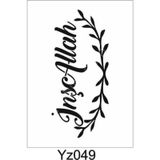 Yazı Desenler Stencil Şablon (15x30) Yz-049