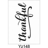 Yazı Desenler Stencil Şablon (15x30) YZ-148