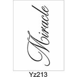 Yazı Desenler Stencil Şablon (15x30) YZ-213