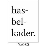 Yazı Desenler Stencil Şablon (21x30) Yz-080