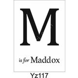 Yazı Desenler Stencil Şablon (21x30) Yz-117