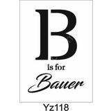 Yazı Desenler Stencil Şablon (21x30) Yz-118