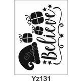 Yazı Desenler Stencil Şablon (21x30) Yz-131