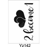 Yazı Desenler Stencil Şablon (21x30) Yz-142