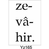 Yazı Desenler Stencil Şablon (21x30) Yz-165