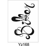 Yazı Desenler Stencil Şablon (21x30) Yz-168