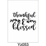 Yazı Desenler Stencil Şablon (25x25) Yz-053